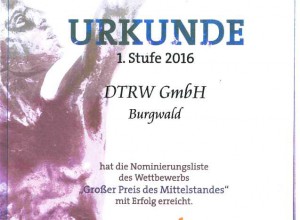 Urkunde DTRW